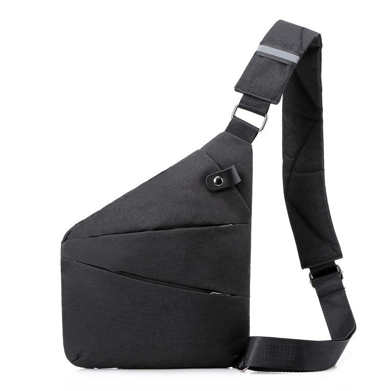 Bolso antirrobo de viaje negro, vista frontal